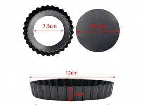 Tartera desmontable rizada 